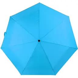 Женский складной зонтик полный автомат Happy Rain 96 см голубая