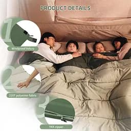 Спальник двомісний Naturehike CNK2300019, зелений - мініатюра 5
