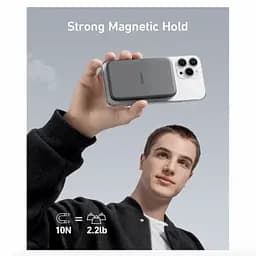 Зовнішній акумулятор (магнітний) Anker 621 Magnetic 5000mAh (A1610012) чорний - мініатюра 5