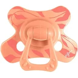 Пустушка силіконова Difrax Natural 20+ міс. Peachy leafs персикова (803 Peachy_leafs)