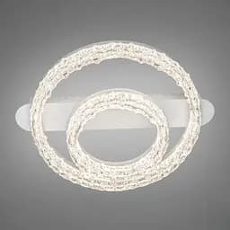 Сучасна стельова люстра Diasha MX78203/400+200WH з акриловими кільцями, 60W