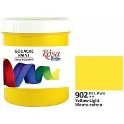 Фарба гуашева Жовта світла (902) 100 мл Rosa Studio