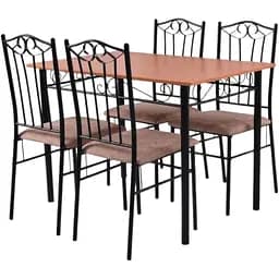 Комплект мебели Costway Sofi стол и 4 мягких стула бежевый