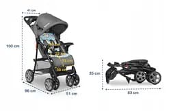 Прогулянкова коляска Lionelo Emma Plus Blue Scandi, сіра (LO-EMMA PLUS BLUE SCANDI) - мініатюра 2