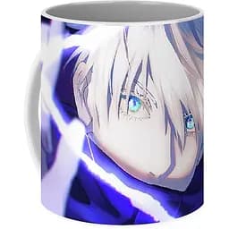 Кружка GeekLand Магическая Битва Jujutsu Kaisen Голубые глаза JK.02.01 330 мл голубой