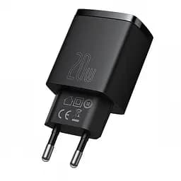 Зарядний пристрій Baseus Compact Quick Charger USB+Type-C 20W Чорний (CCXJ-B01) - мініатюра 3