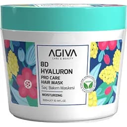 Маска для волосся Agiva 8D Hyaluron Pro Care Hair Mask зволожувальна 300 мл