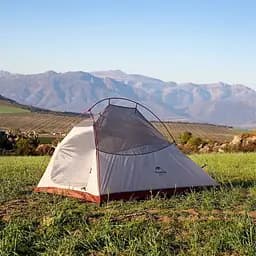 Намет Naturehike Cloud Up 1 Updated NH18T010-T надлегкий одномісний з футпринтом 20D сіро-червоний - мініатюра 4