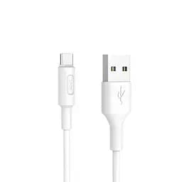 USB Cable Hoco X25 Soarer Type-C White 1m