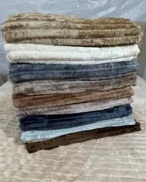 Плед Шарпрей теплый серый мягкий плед в полоску 2,00×2,30 м ширина полосы 3 см