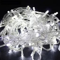 Світлодіодна гірлянда на ялинку LED 300 W-2 на 13 метрів, Білий кабель, гірлянда на 300 лампочок (ST) - мініатюра 2