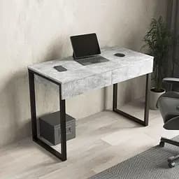 Компьютерный стол с двумя выдвижными ящиками Loft FHX-2 Бетон