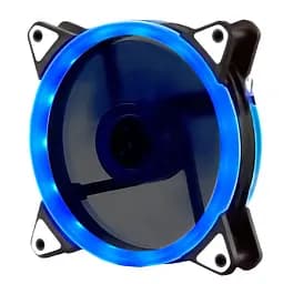 Кулер корпусной Voltronic sleeve fan 3pin + 4pin - 120мм, 12V, 1100об/мин, Blue, двухсторонний