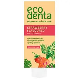 Детская зубная паста Ecodenta Mini лесная земляника с экстрактами моркови + калидент 10 мл