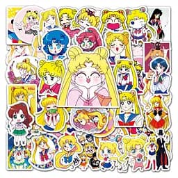 Стікерпак Сейлор Мун Набір наклейок GeekLand Sailor Moon 50 штук