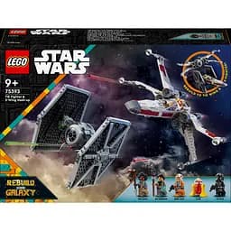 Конструктор LEGO Star Wars Збірний пакет «Винищувач TIE і Корабель X-wing», 1063 деталей (75393)