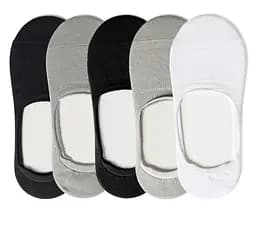 Набор 5 пар бесшовных дышащих следов с силиконом ORGANIC cotton JILL ANTONY 35-37