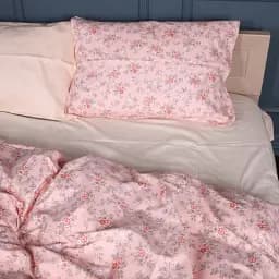 Комплект постільної білизни MisSon Сатин 22-1397 Floral Elegance 200х220 см рожево-пудровий (2200010565652) - мініатюра 4