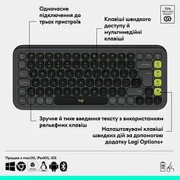 Клавіатура Logitech Pop Icon Keys Graphite (920-013157) - мініатюра 6