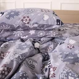 Наволочка MirSon Ranforce Elite 17-0655 Snowflake 45х45 см сіра (2200009610929)