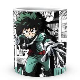 Кухоль GeekLand Моя геройська академія My Hero Academia Ізуку Мідорія на фоні манги MHA 02.518 330 мл білий - мініатюра 2