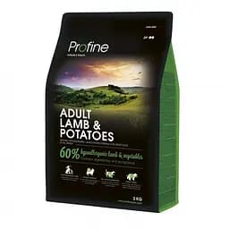 Сухий корм Profine Adult Lamb 3 кг гіпоалергенний корм з ягням та картоплею для дорослих собак усіх порід