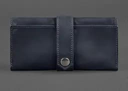 Кожаное портмоне 3.0 синее Crazy Horse