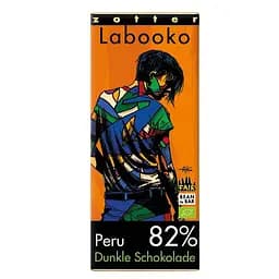 Шоколад Zotter Labooko Peru 82% Dark Chocolate чорний органічний 70 г (2 шт. х 35 г)