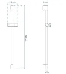 Душова стійка Rea 01 Gold REA-P5981, Золотий - мініатюра 2