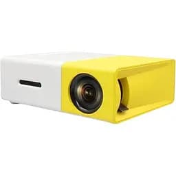 Портативний мініпроєктор Panoplus YG-300 Protech LED Projector Full HD з динаміком та USB Sony біло-жовтий (YG-300_1442)