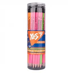 Карандаш YES Erudite Neon, HB, 36 шт., 280596