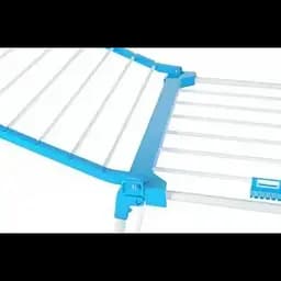 Сушарка для білизни розкладна біла з синім Clothes dryer 154x59x108см - мініатюра 6
