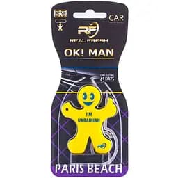 Ароматизатор Real Fresh OK! MAN Paris Beach Ukraine желтый