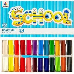 Набір для ліплення пластилін "School" 200319G 24 кольори