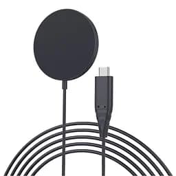 Бездротовий зарядний пристрій Choetech T518-F-BK Wireless Magenetic Charger Black [101514] - мініатюра 2