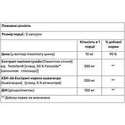 Комплекс для підвищення тестостерону Nutrex Research Alpha-T 60 капсул - мініатюра 2
