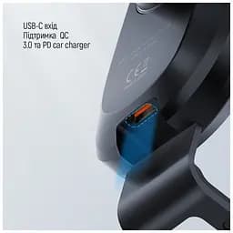 Універсальний автотримач ColorWay Dashboard Car Wireless Charger 15W Black (CW-CHAW037Q-BK) - мініатюра 10