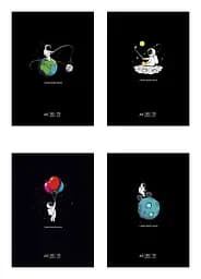 Комплект 4 шт общих тетрадей. Тетрадь Школярик А5 48 л. в клетку 5220 4823088235791