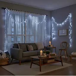 Новогодняя гирлянда комнатная нить GarlandoPro 22 м 220 LED белый провод Белый свет W220LED22MWW