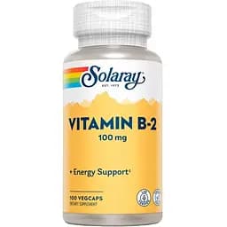 Вітамін B2 Solaray 100 мг 100 капсул