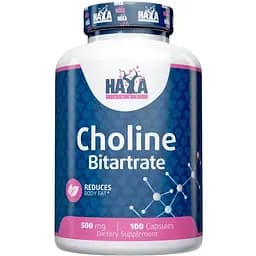 Витамины и минералы Haya Labs Choline Bitartrate 500 мг 100 капсул