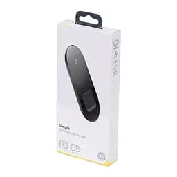 Зарядний пристрій BASEUS Simple 2-in-1 Wireless Charger 18W Max (WXJK-01) чорний - мініатюра 6