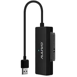 Адаптер Maiwo USB 3.0 to HDD SATA 2,5"/3,5"/5,25"/SSD, PA 2V/2A black (K10435A)