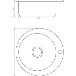 Мийка кухонна Mira MR 510 D Decor 0.6, Decor - мініатюра 2