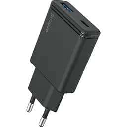 Зарядний пристрій Proove Slender 45W (Type-C + USB) black (WCSL45110001)