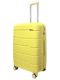 Валіза середня M+ з поліпропілену Milano bag 0305 84л Жовта - мініатюра 2