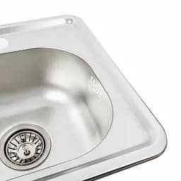 Кухонна мийка з нержавіючої сталі Platinum декор 3838 (0,6/160 мм), Decor - мініатюра 5