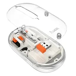 Миша бездротова Hoco GM35 General Bluetooth + 2.4G White - мініатюра 3