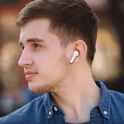Бездротові TWS навушники Borofone FQ3 Soulmate ANC+ENC White - мініатюра 5