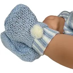 Лялька Nines d'Onil Reborn у блакитному одязі хлопчик 37 см (244) - мініатюра 5